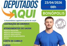 Bonópolis recebe Programa Deputados Aqui da Assembleia Legislativa com atendimentos gratuitos à população