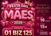 Honda Biz 0km, jantar e vários brindes marcam Festa das Mães em Bonópolis neste sábado (16)