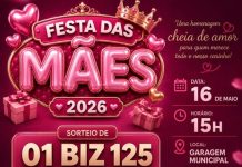 Honda Biz 0km, jantar e vários brindes marcam Festa das Mães em Bonópolis neste sábado (16)