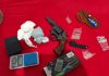 Polícia Militar apreende drogas e revólver durante atendimento de Violência Doméstica