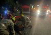 Bombeiros socorrem motociclista ferida após colisão com animal em Goianésia