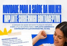 Novo Planalto amplia acesso à saúde da mulher com oferta de implante contraceptivo subdérmico