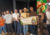 Wellington é bicampeão do concurso de maior roedor de pequi no festival de Novo Planalto